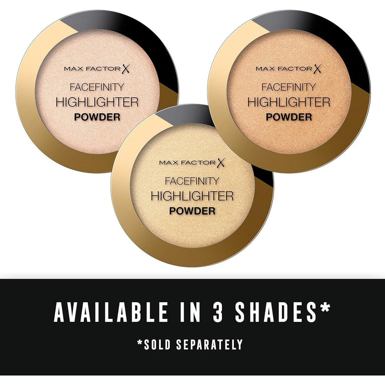 Max Factor Facefinity Nude Beam 001: Ultra-Lightweight Powder Highlighter for Flawless Glow