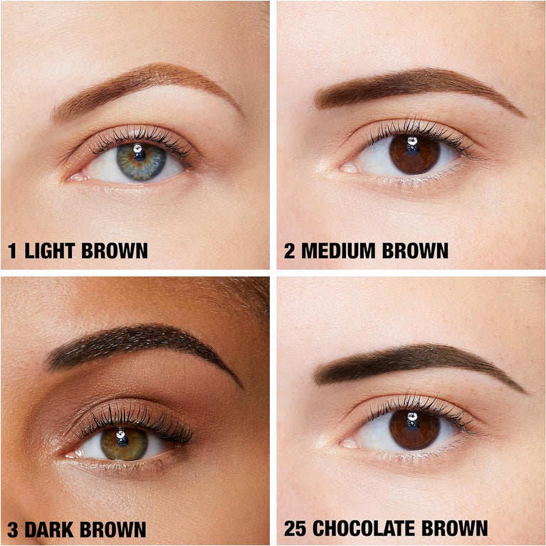 Maybelline New York Dark Brown Waterproof Eyebrow Gel Tint, Semi-Permanent Tattoo Brow Peel Off, Lasts Up to 72 Hours