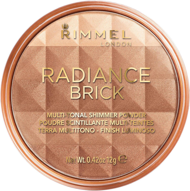 Rimmel Multi-Tonal Dark 003 Bronzing Radiance Brick Pressed Powder, 12g