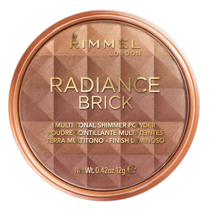 Rimmel Multi-Tonal Dark 003 Bronzing Radiance Brick Pressed Powder, 12g